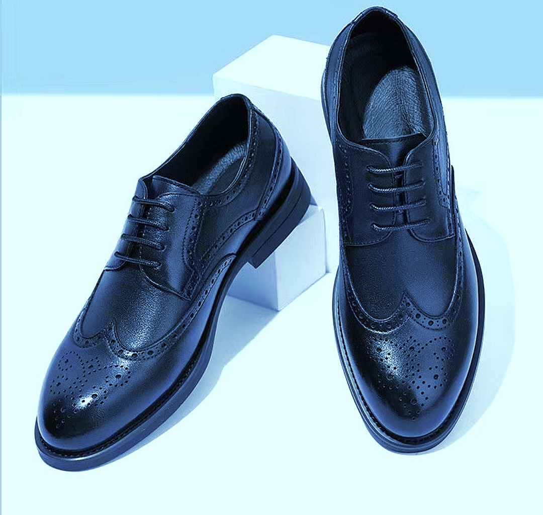 Men's shoes new genuine leather men's brogue carved pattern leather shoes formal british business wedding dress code