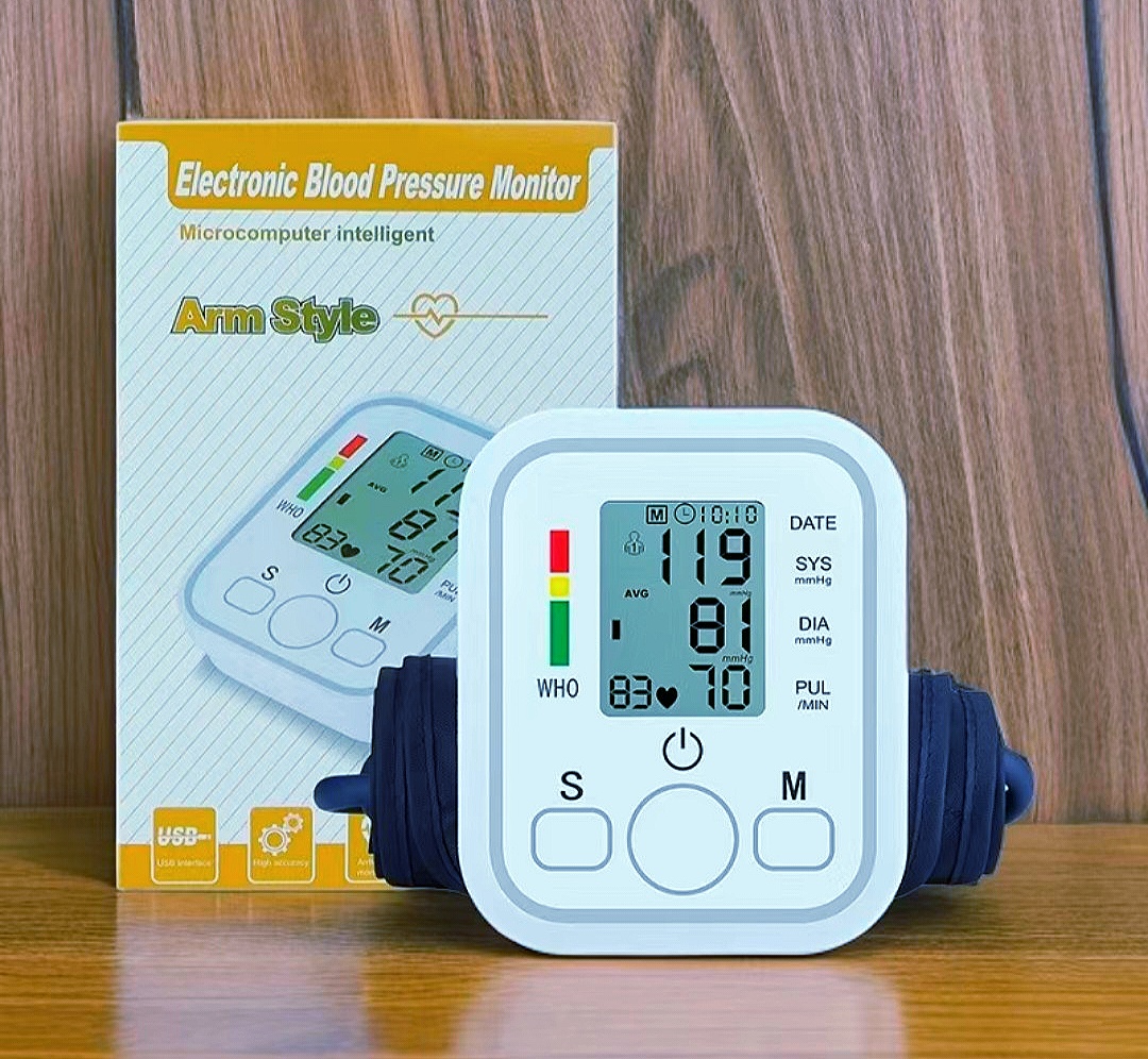 Electronc blood pressure monitor  accurate upper arm blood pressure arm style home use