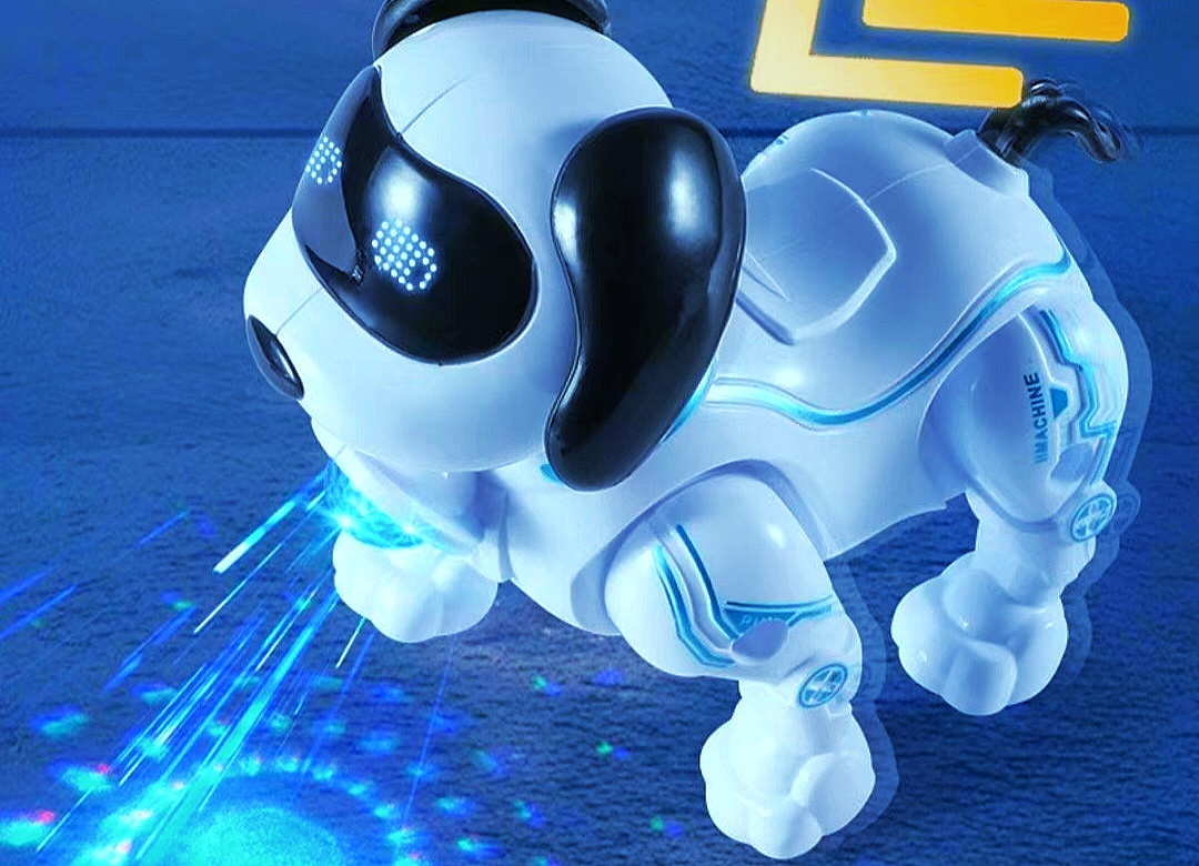 Cool light electric toy dog can walk with sound effects educational gift for kids