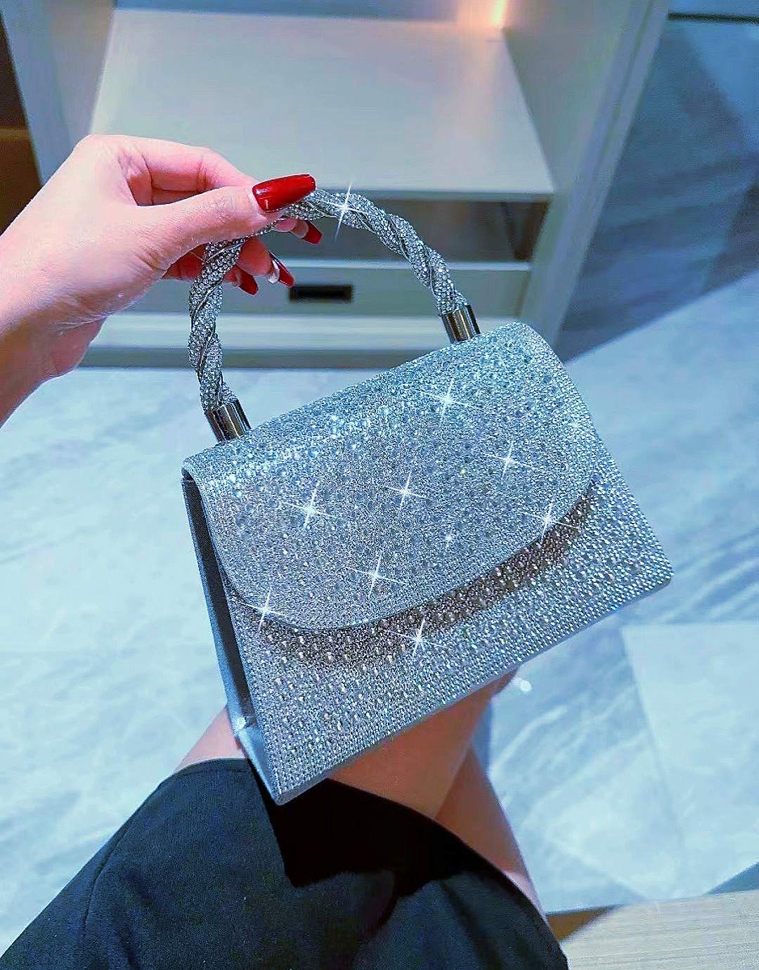 High-quality french fashion evening dress banquet large bag for women’s