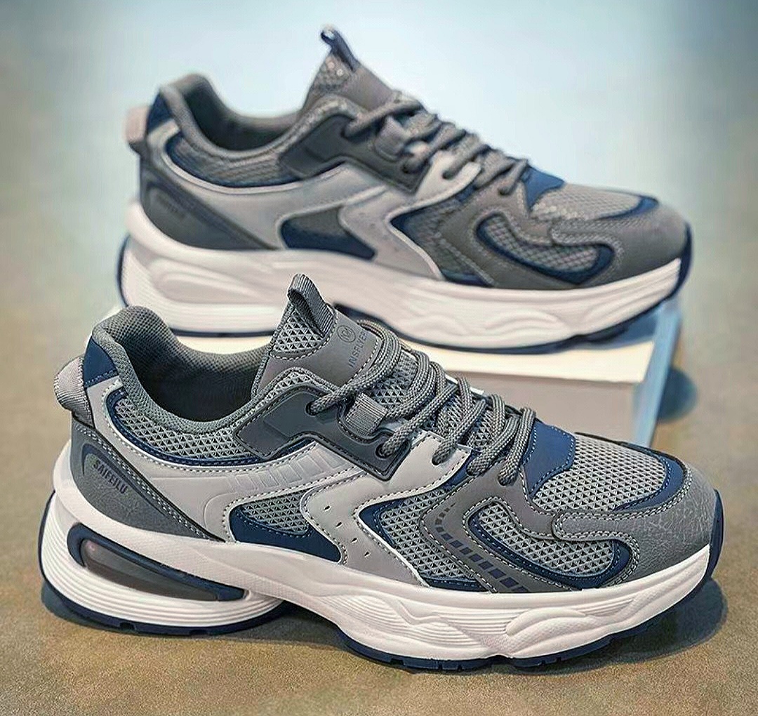 [hot selling] Men’s shoes breathable mesh for men trendy versatile thick sole casual dad shoes fashion