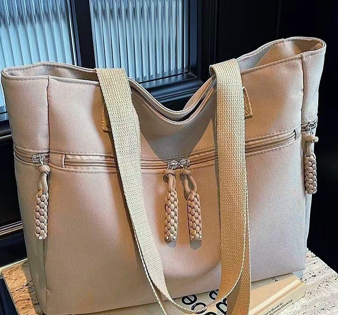 original cancas  tote bag casual student simple versatile hand  carry,single shoulder large capacity commuting bag for women
