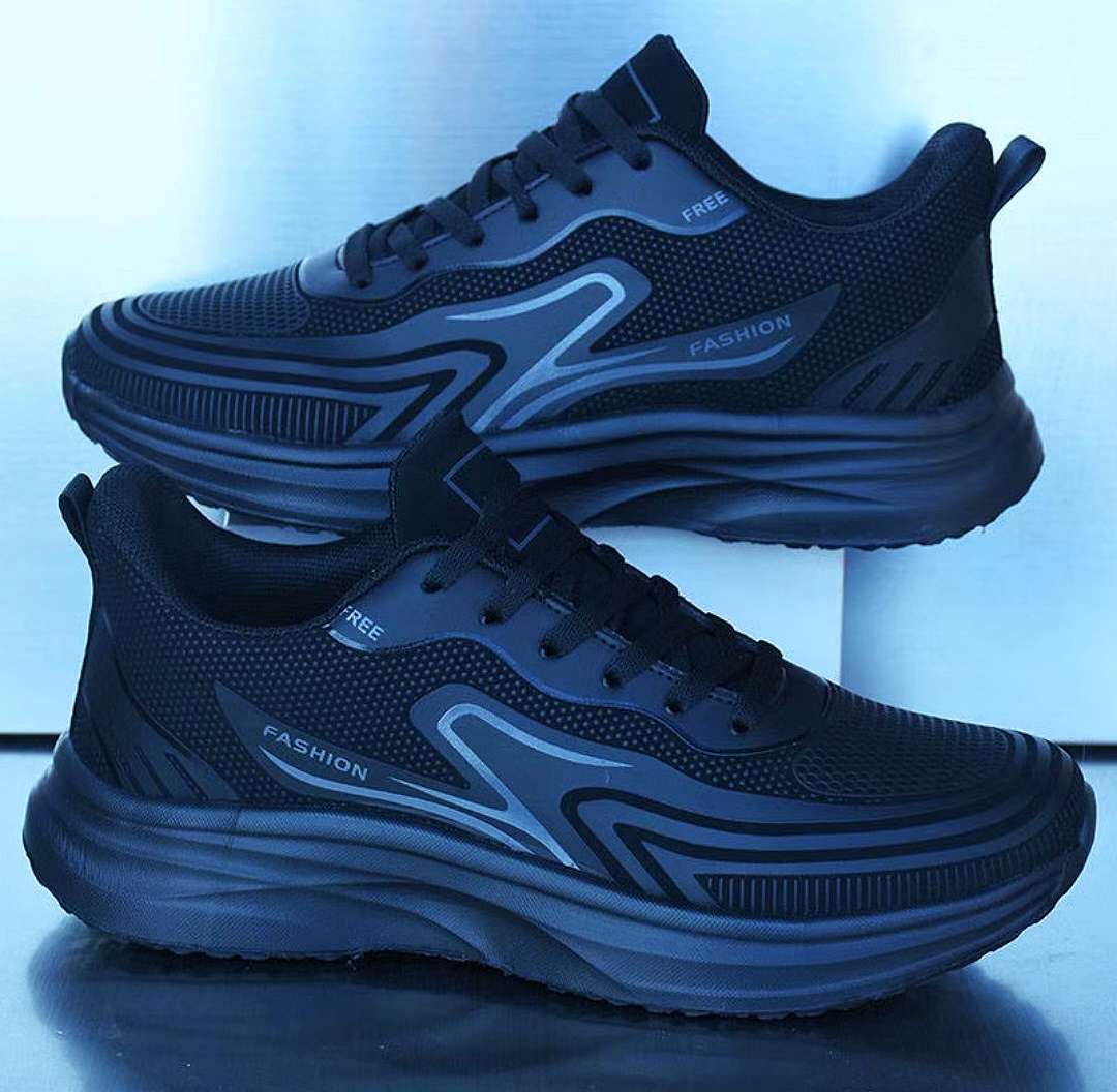 leather waterproof  wear-resistant running men’s shoes slip-resistant  casual trend versatile soft soled sports shoes