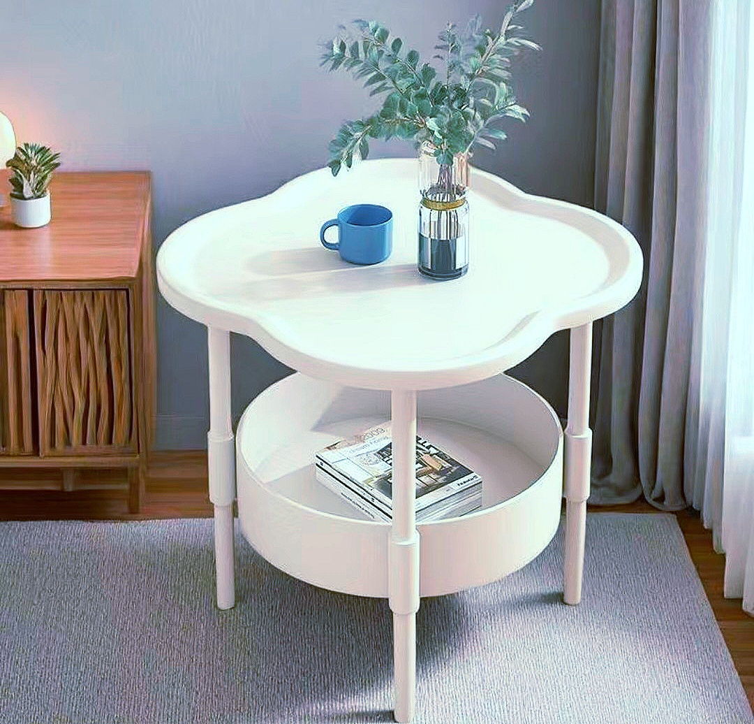 leaf clover side table cloud small coffee table stable and durable mordern simple bedside cabinet table