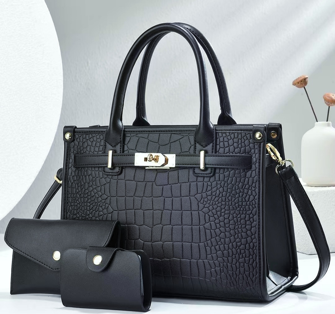 black Mom fashion luxury handbag for women’s with large capacity and shoulder strap for middle-aged women